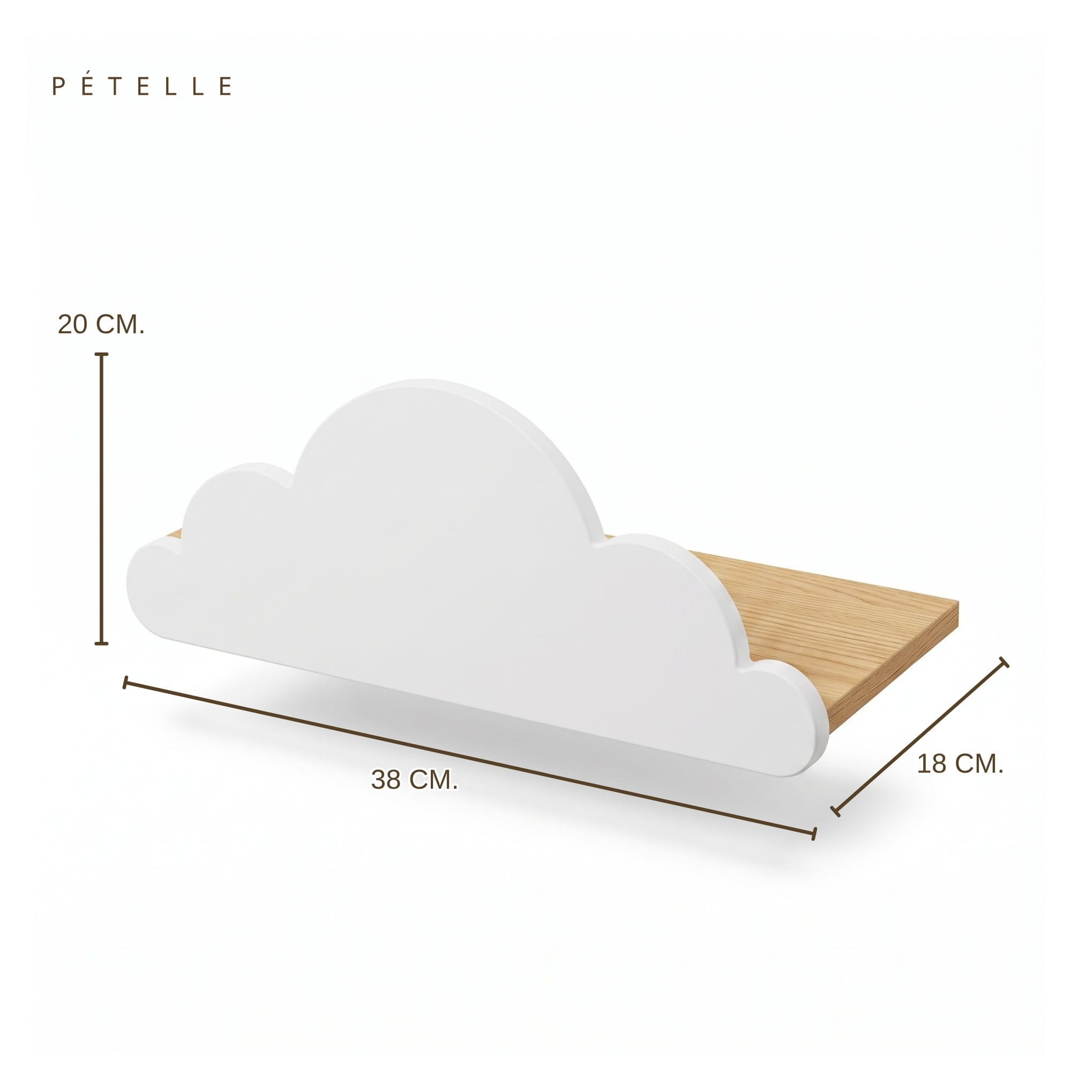 ชั้นปีนแมวติดผนัง PETELLE CLOUD STEP SET สีขาว (ชุด 3 ขนาด)_4